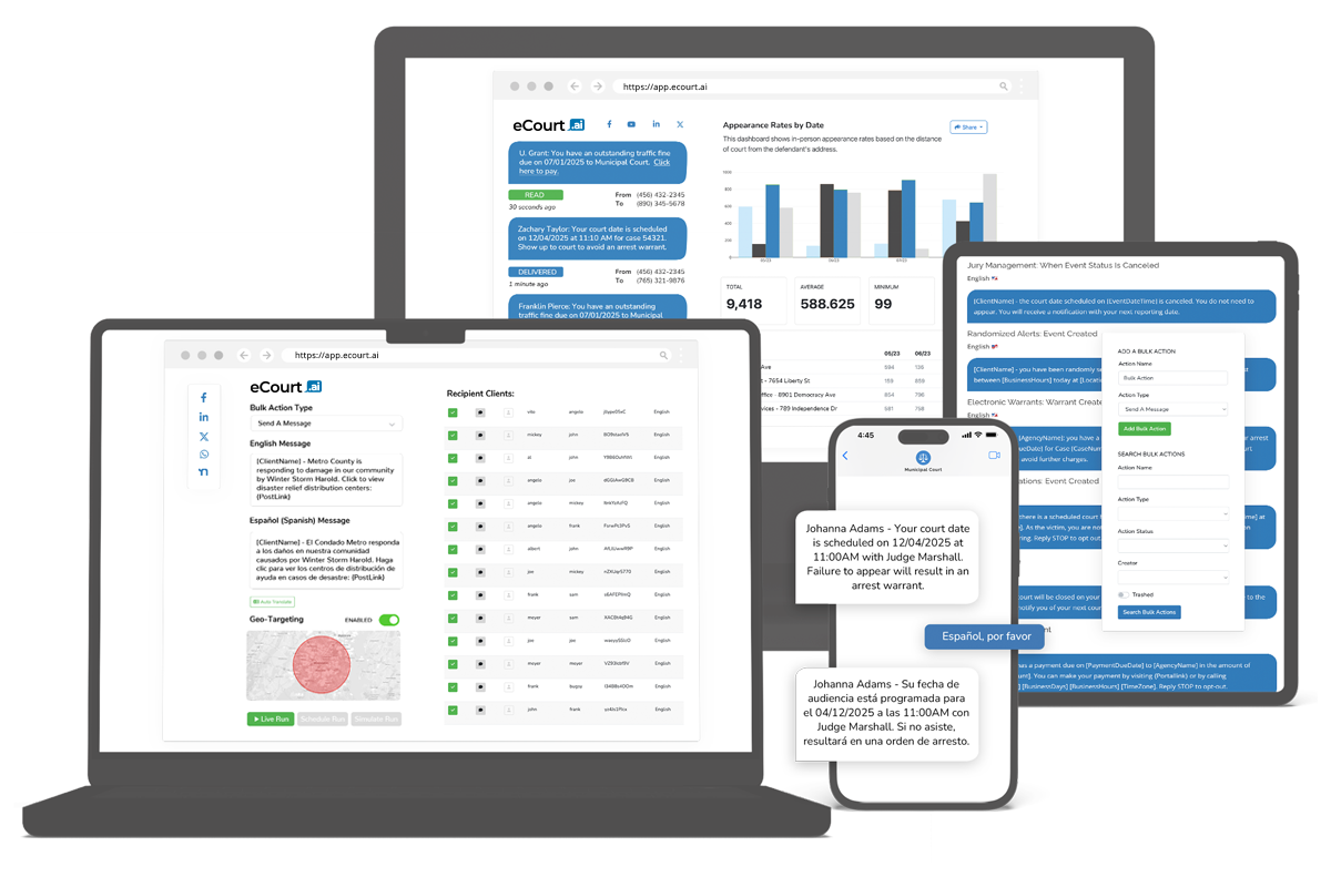 eCourt.ai platform overview